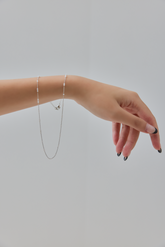Elegant Minimalist Silver Pearl Choker